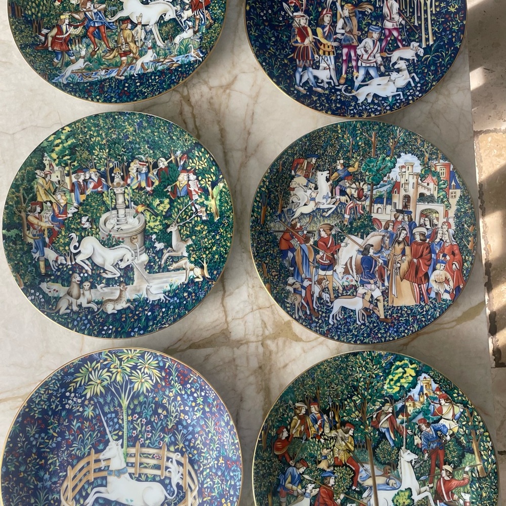 Robert Haviland & C. Parlon Limoges France "La Chasse a La  Livorno” Full Set